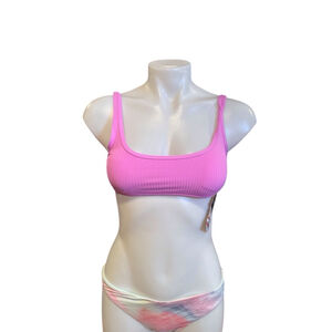Women California Waves Bikini Size S Pink